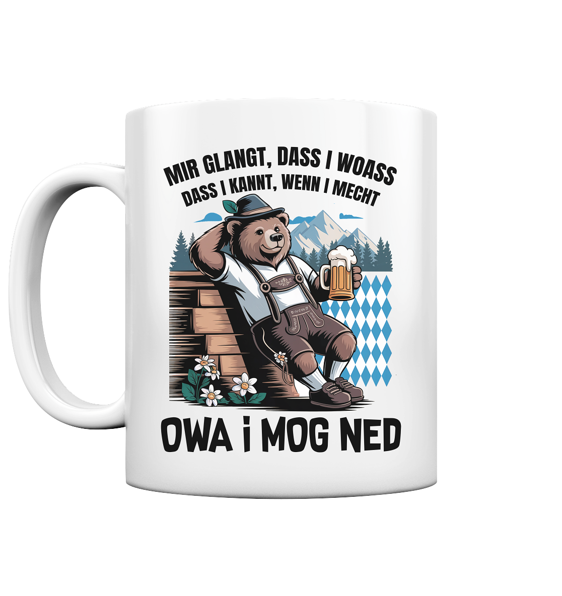 Owa i Mog ned - Tasse glossy