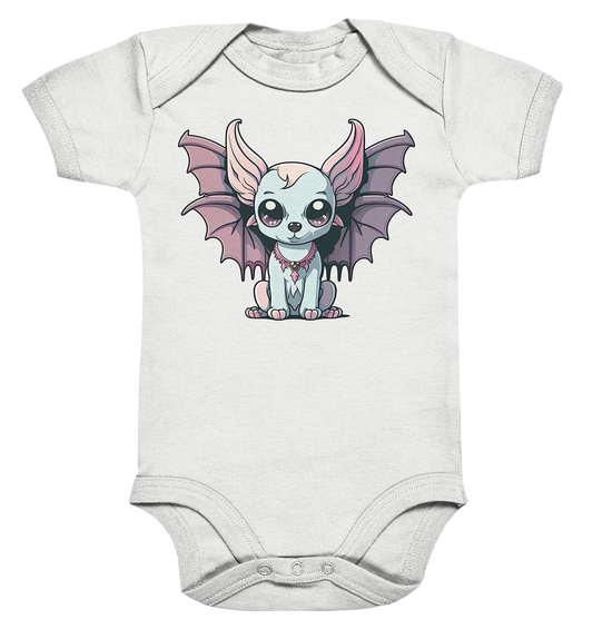 Kawaii Demon Dog - Organic Baby Bodysuite