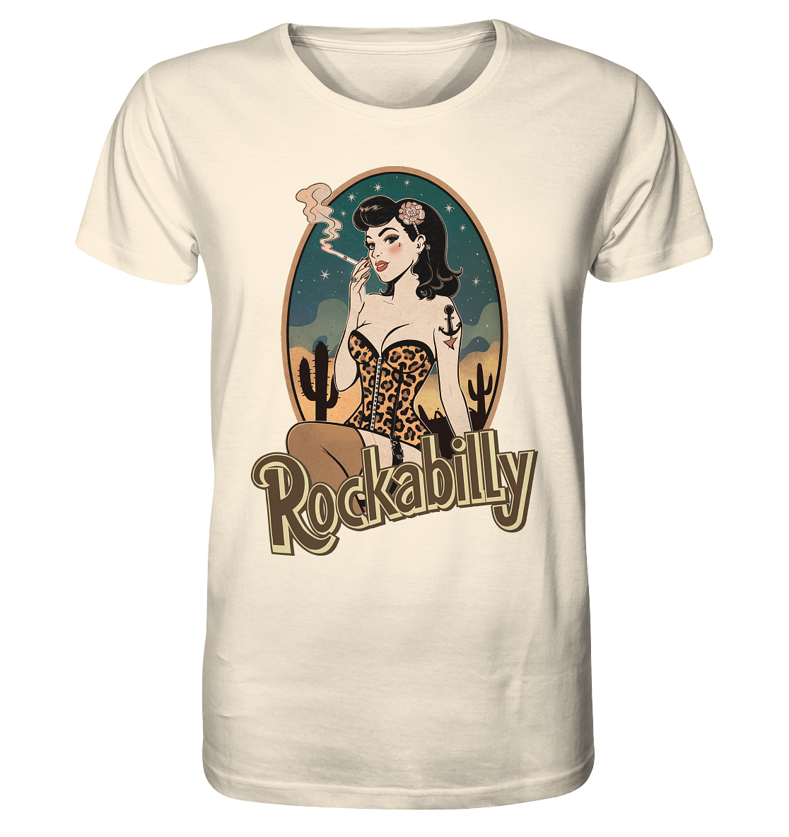 Rockabilly. Pin Up - Retro & Vintage Style - Organic Shirt