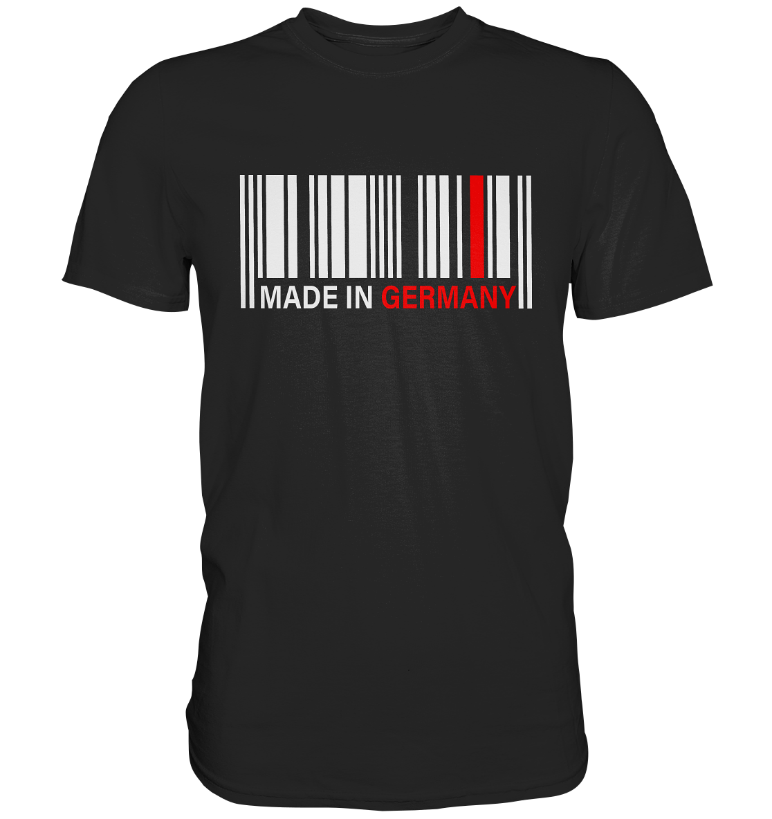 Made in Germany. Strichcode Heimat Heimatland Heimatliebe - Premium Shirt