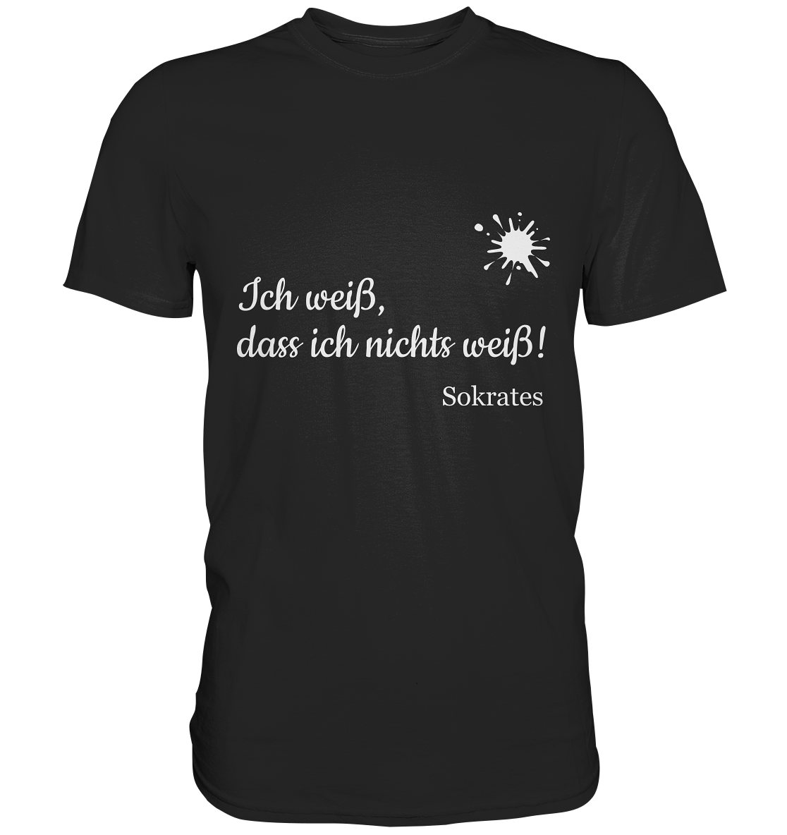 Philo-Shirt - Sokrates: Ich weiß, dass ich nichts weiß! - Premium T-Shirt
