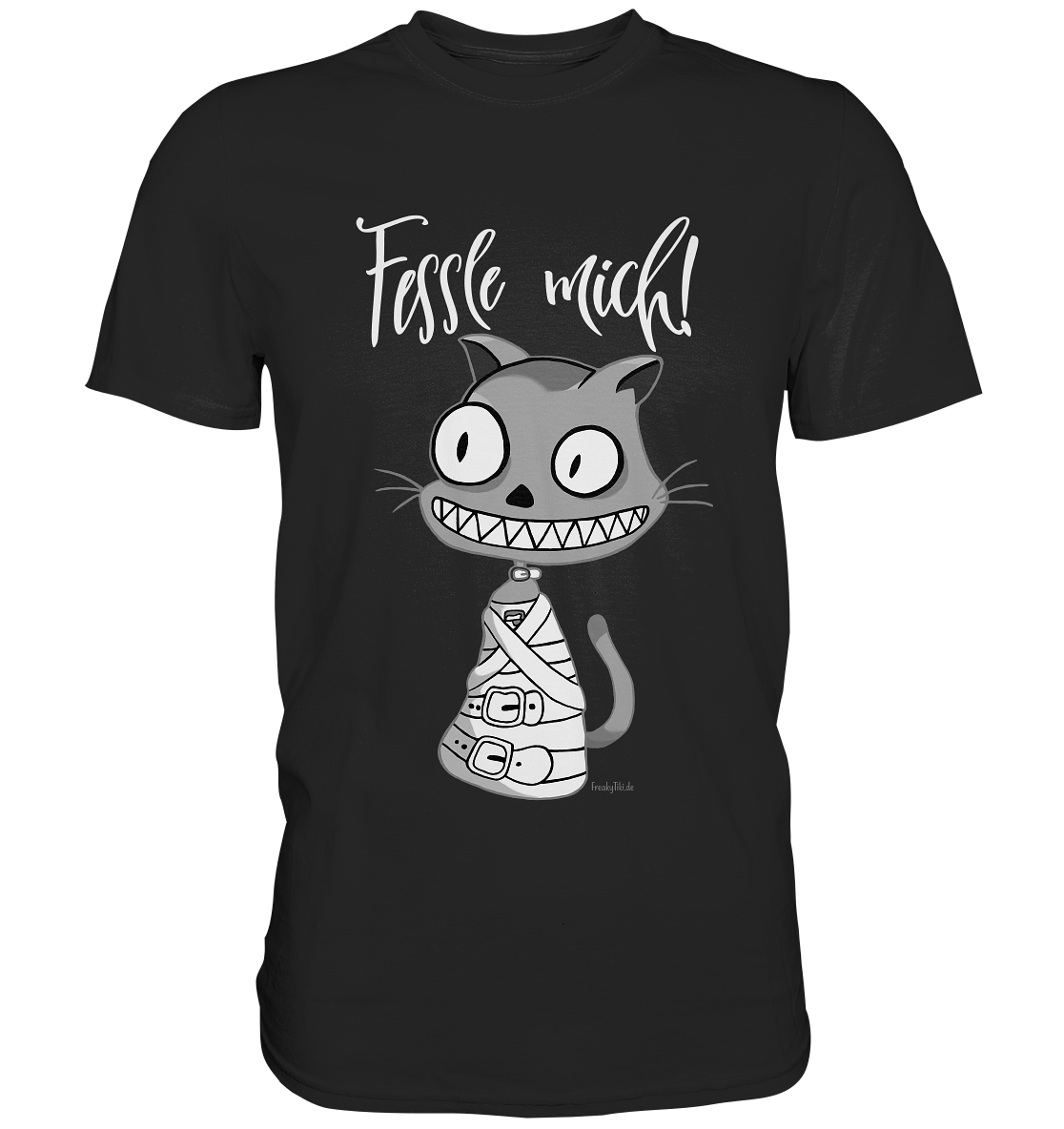 Fessle mich! Katze in Zwangsjacke - Premium Shirt