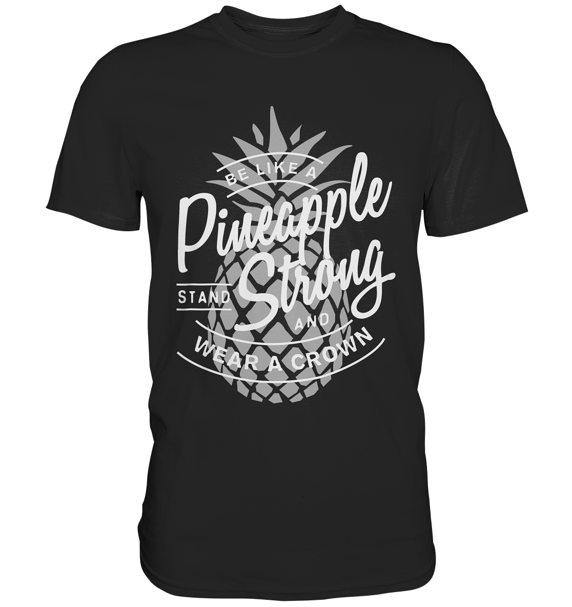 Pineapple Strong. Vintage Retro Ananas - Premium Shirt
