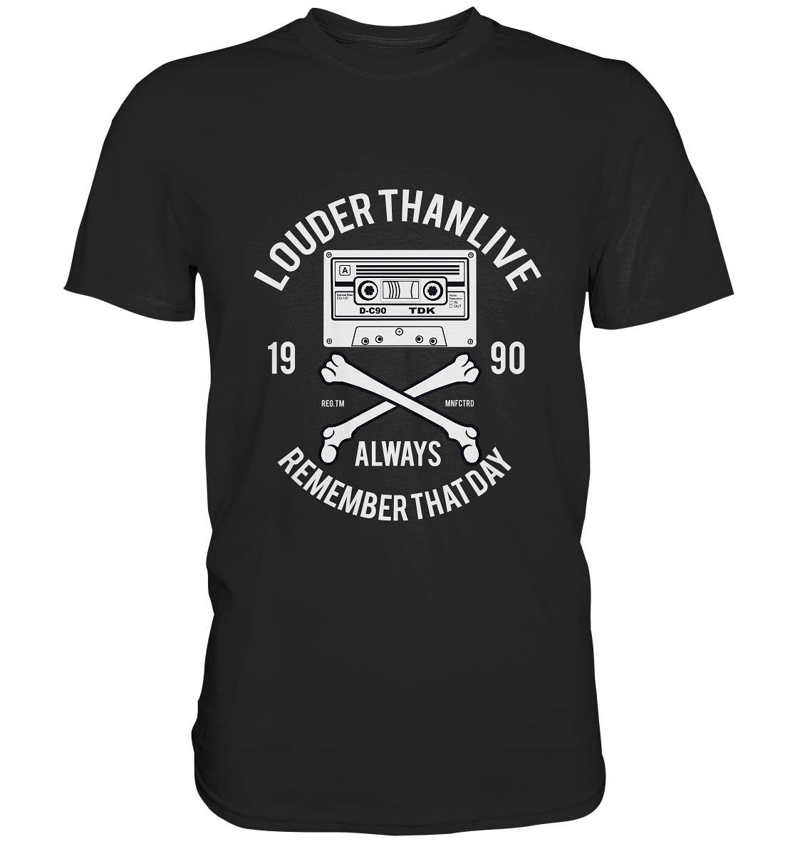 Louder than Life. Retro Neunziger Vintage - Unisex Premium Shirt