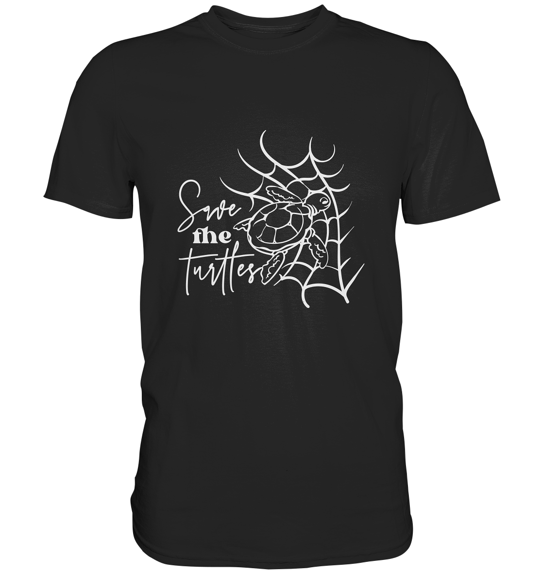 Save the turtles. Schildkröten schützen. - Premium Shirt