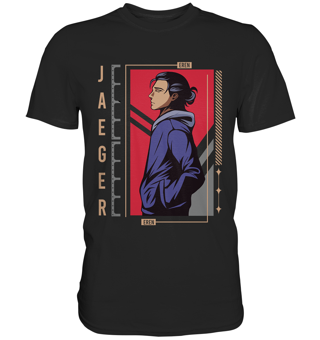 Jaeger Eren. Japanese Anime - Premium Shirt
