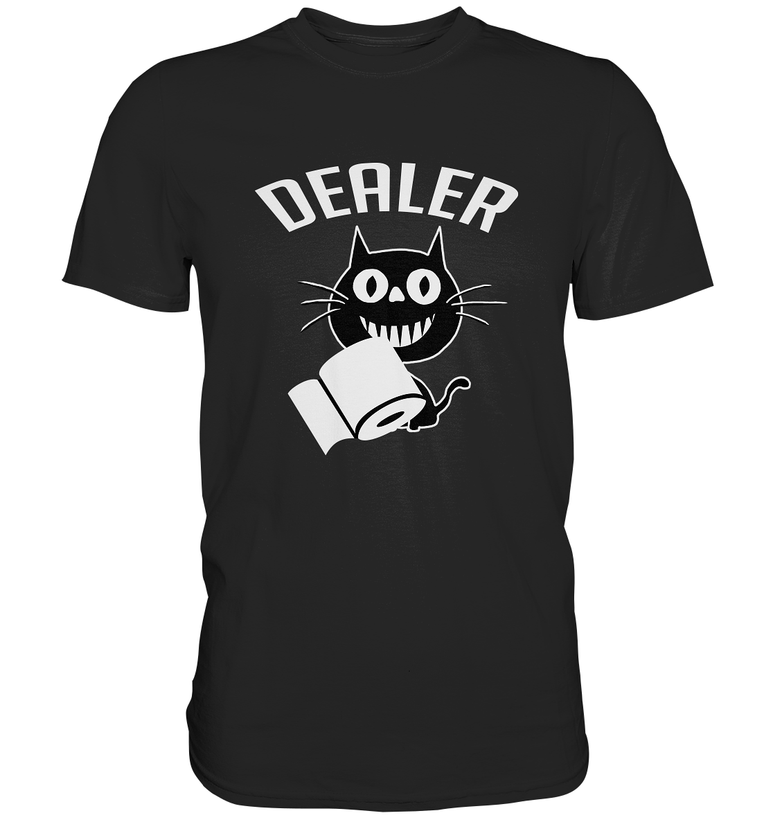 Dealer Grinsekatze Klopapier Corona - Premium Shirt