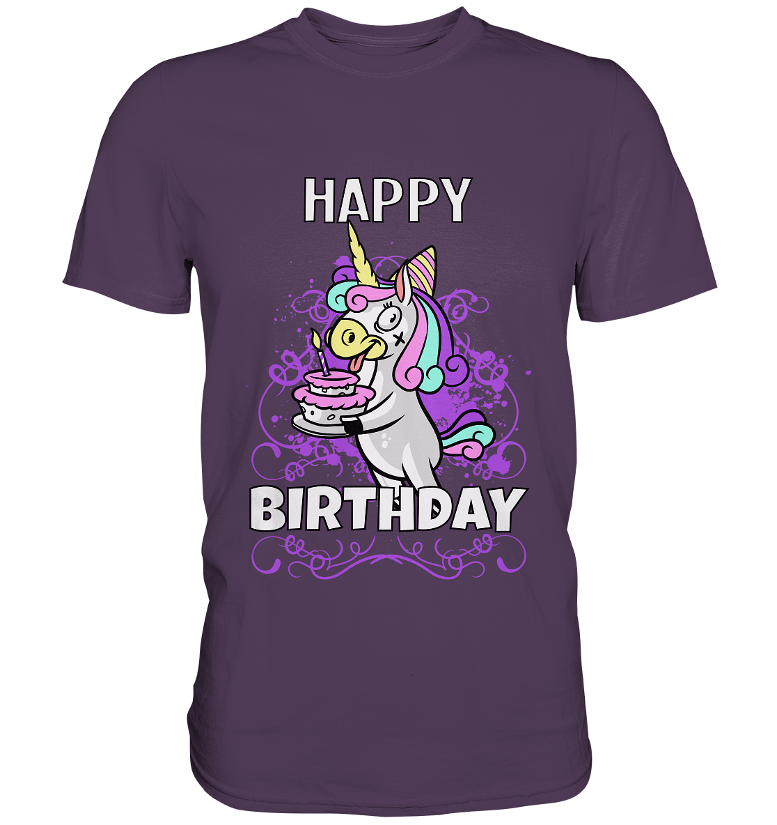 Happy Birthday. Einhorn. Geburtstag - Premium Shirt