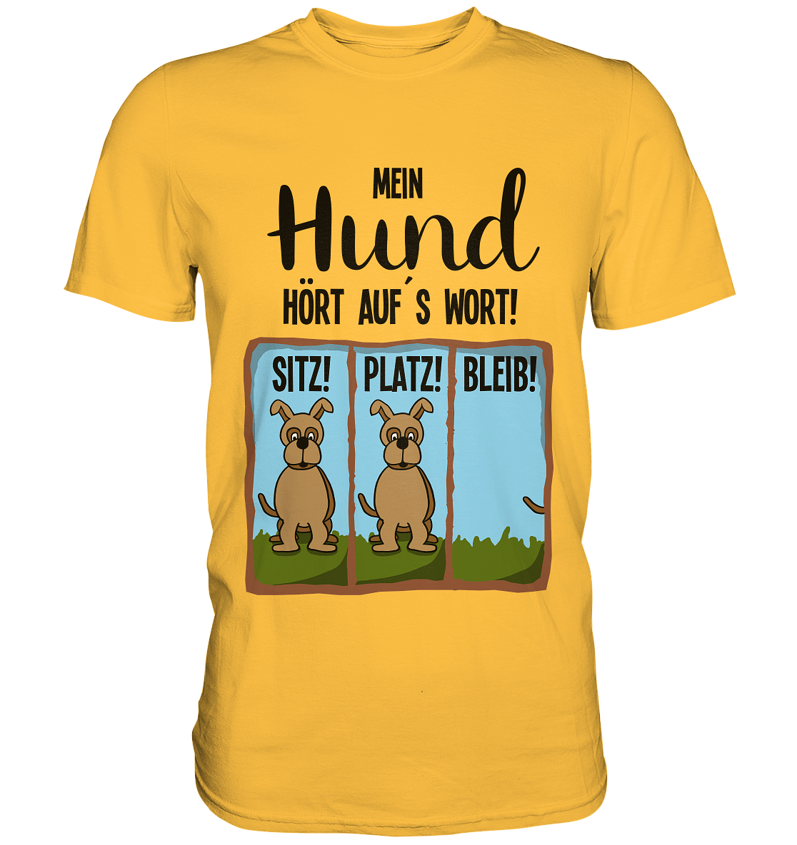 Mein Hund hört auf´s Wort. Hundetraining Agility - Premium Shirt