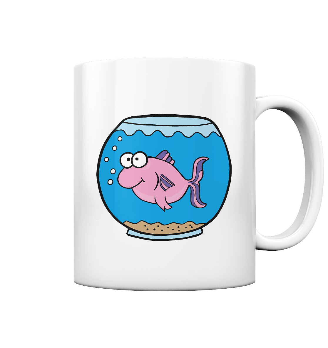 Fisch im Glas - Tasse glossy