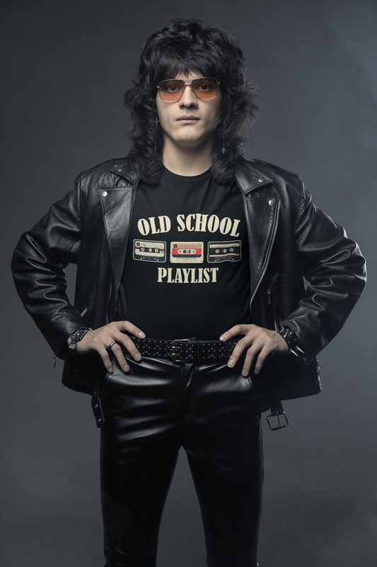 Old School Playlist. Vintage Retro - Premium Shirt