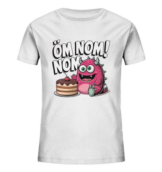 Öm Nom Nom. Süßes Kuchen-Monster - Kids Organic Shirt