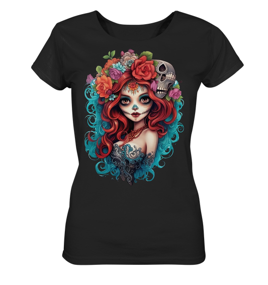 Dias de los Muertos Goth Lady - Ladies Organic Shirt