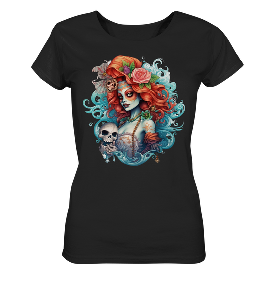 Dias de los Muertos Lady Orange Rose - Ladies Organic Shirt