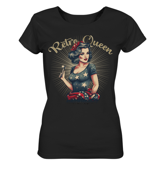 Retro Queen - Rockybill & PinUp Style -  Ladies Organic Shirt