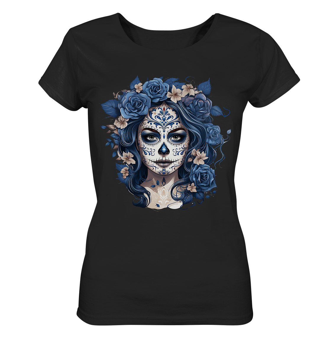 La Catrina blue - Ladies Organic Shirt
