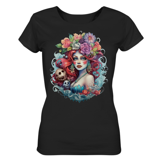 Dias de los Muertos Lady Purple Rose - Ladies Organic Shirt