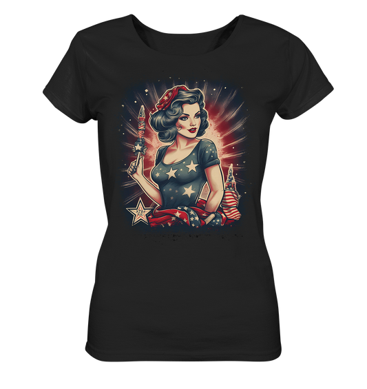 Sparkling Vintage PinUp - Ladies Organic Shirt
