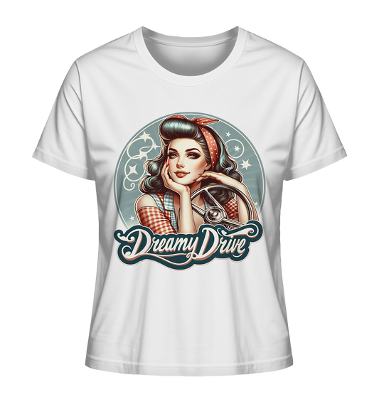 Dreamy Drive Retro Pin-Up - Retreo & Vintage Style - Ladies Organic Shirt