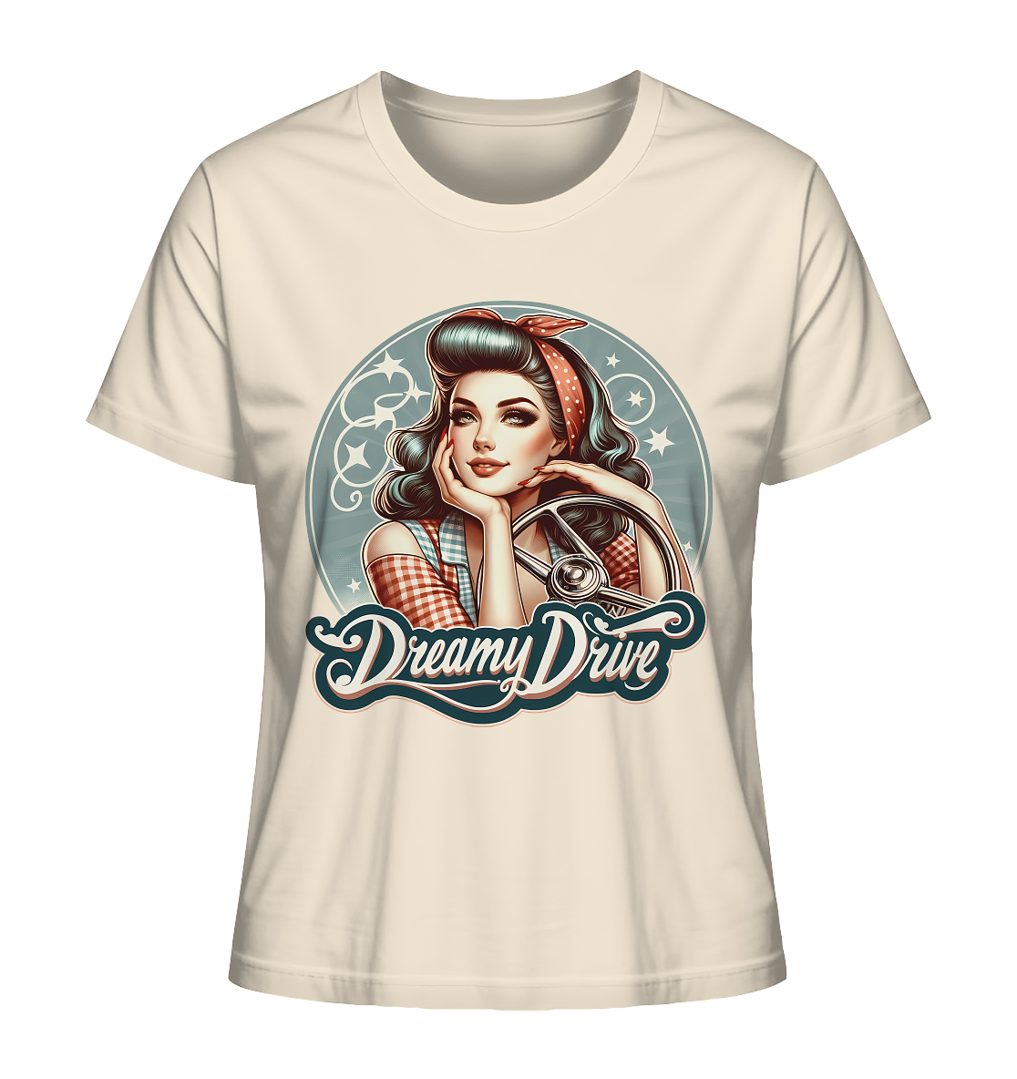 Dreamy Drive Retro Pin-Up - Retreo & Vintage Style - Ladies Organic Shirt