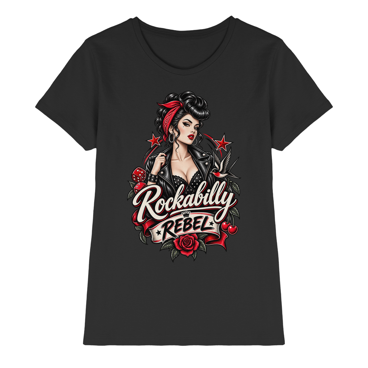 Rockabilly Rebel Rose – Rosen sind rot, Rebellinnen tragen Schwarz