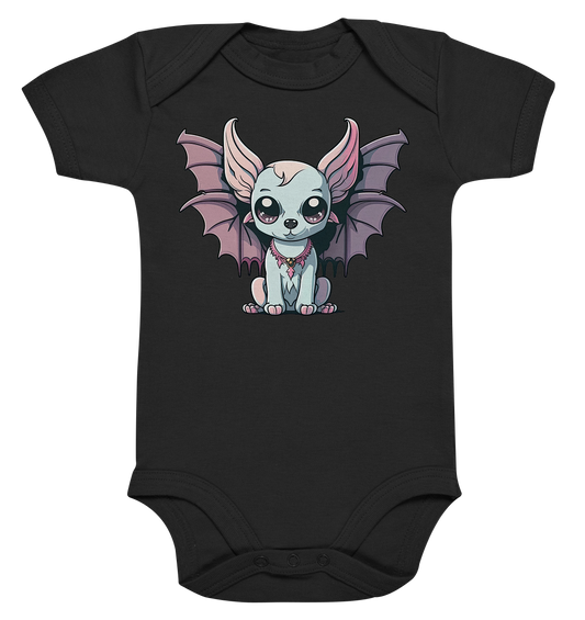 Kawaii Demon Dog - Organic Baby Bodysuite