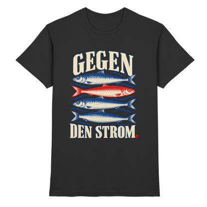 Gegen den Strom – Sardinen Retro Tinned Fish T-Shirt