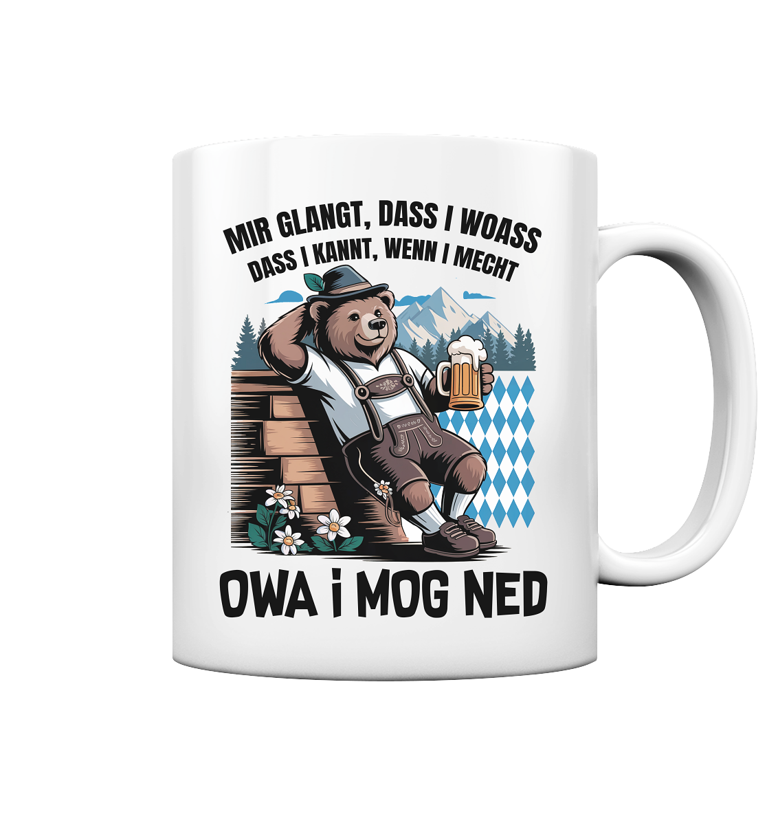 Owa i Mog ned - Tasse glossy