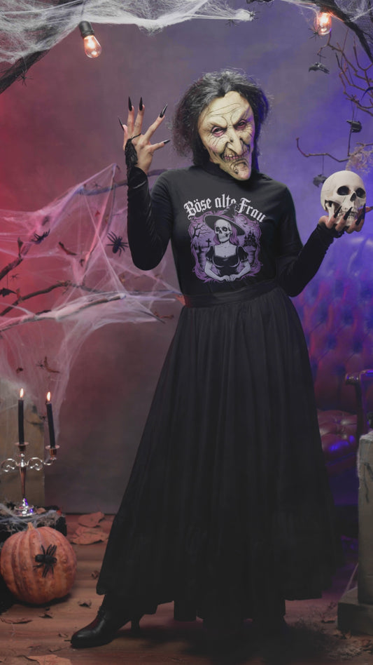 Böse alte Frau. Gothic Style - Ladies Organic Shirt