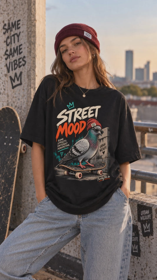 Street Mood – Urban Wildlife Tauben T-Shirt