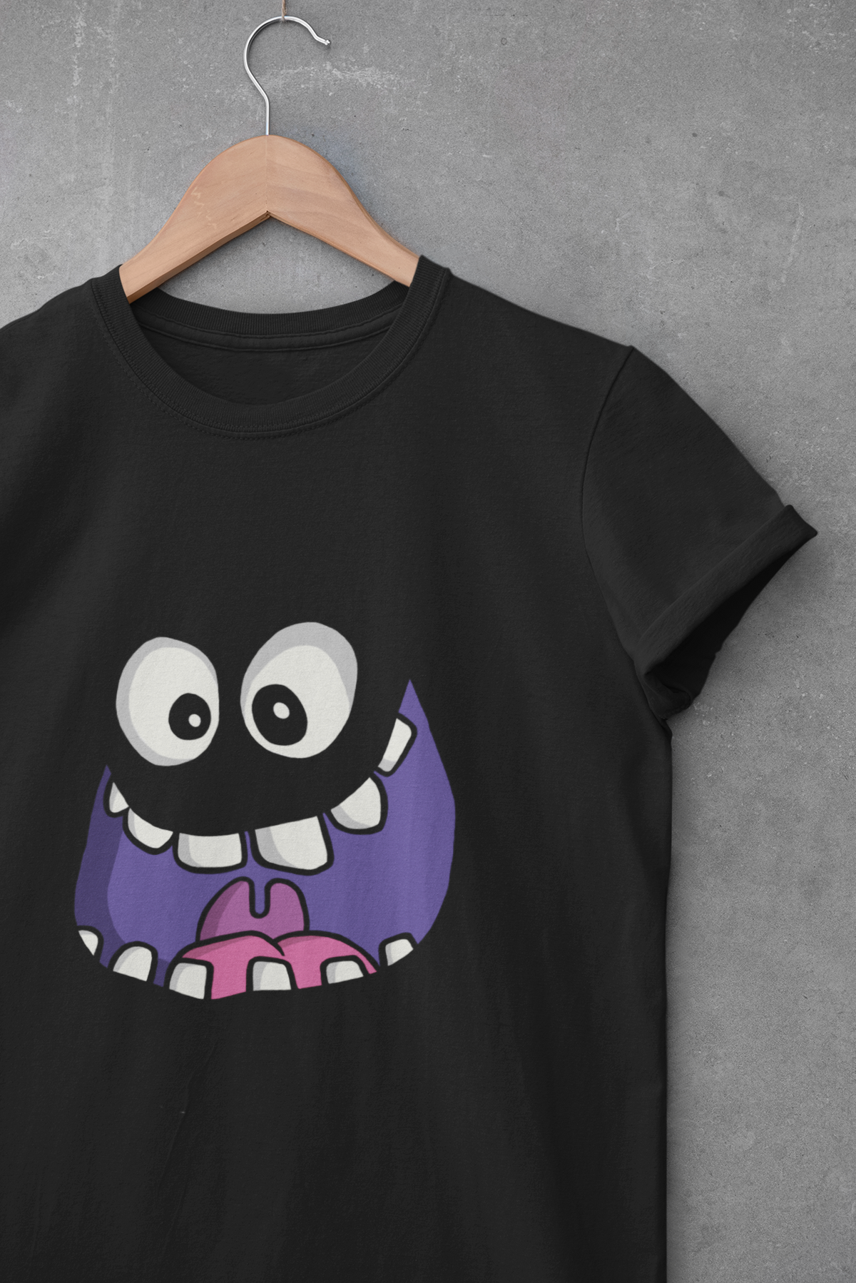 Monster Face. Lustiges Monster - Premium Shirt