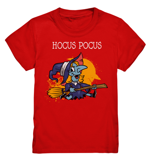 Hocus Pocus. Hexe auf Besen - Kids Premium Shirt