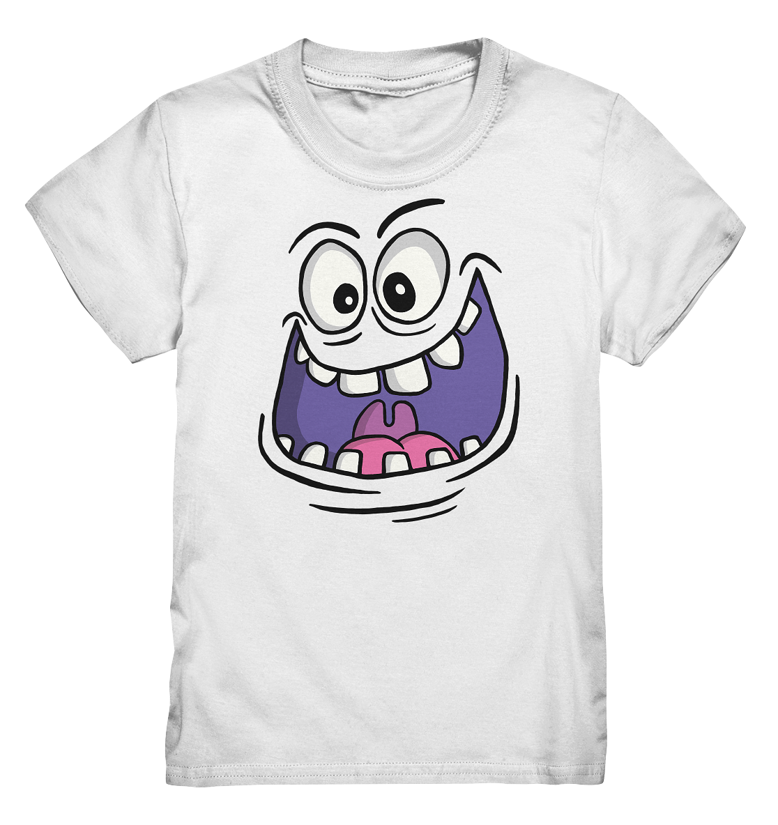 Monster Face. Lustiges Monster - Kids Premium Shirt