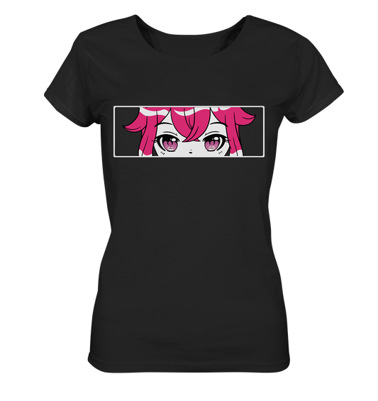Pink Anime Manga - Ladies Organic Shirt