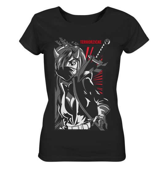TerrorZicke Samurai Woman Anime - Ladies Organic Shirt
