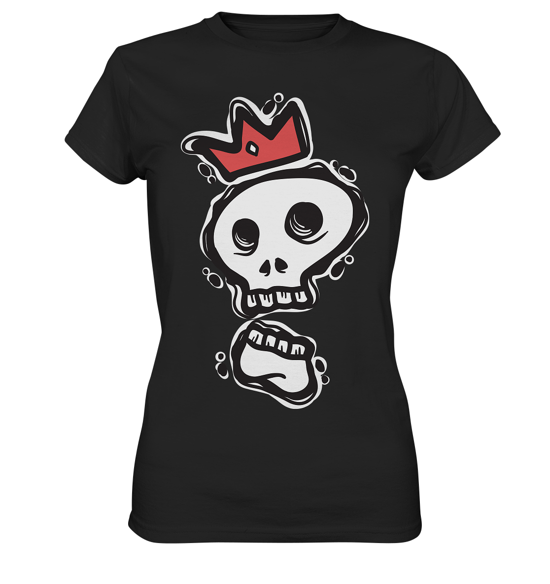 Girl Princess Skull - Ladies Premium Shirt