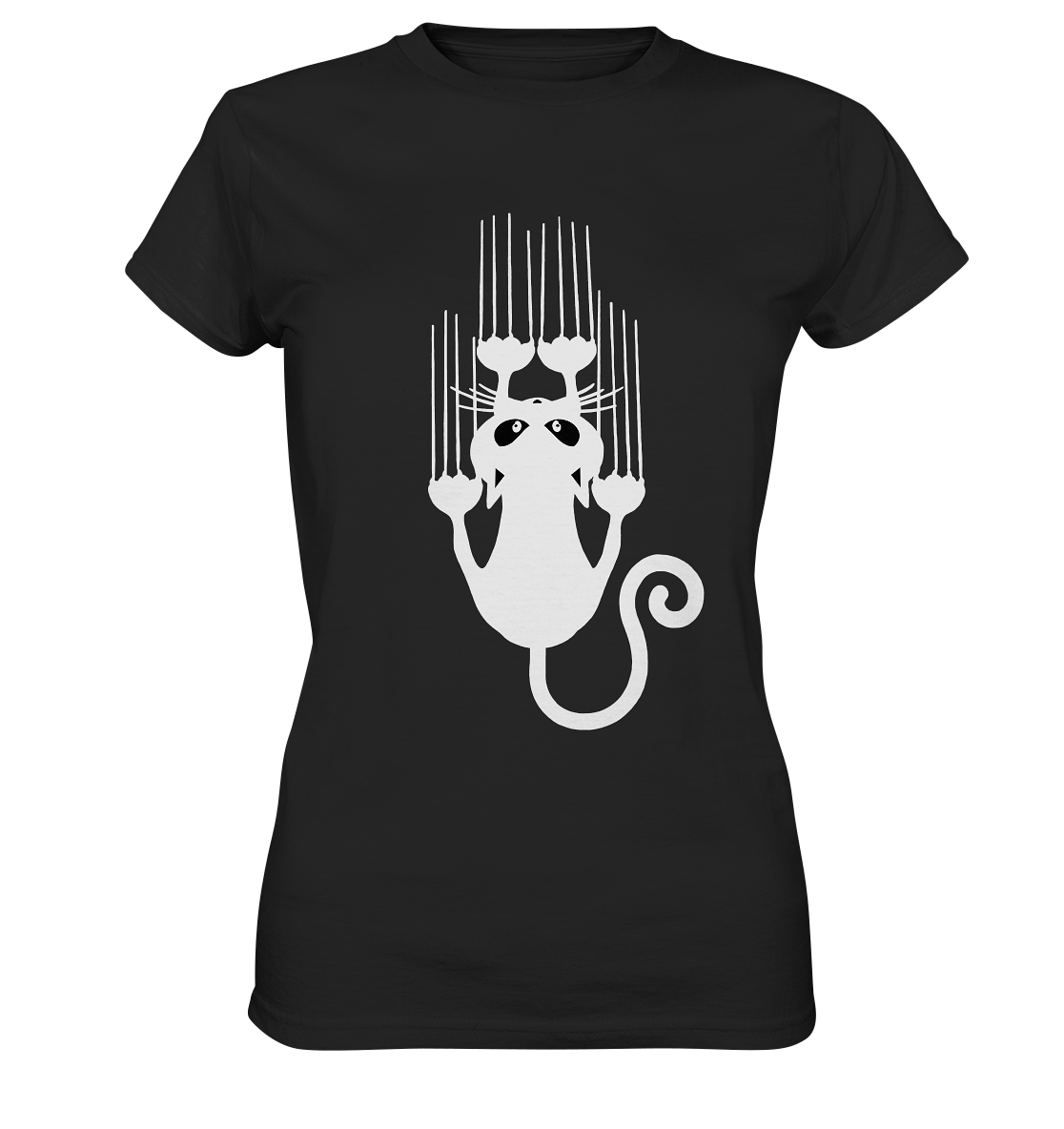 Katze mit Kratzer. Kater - Ladies Premium Shirt