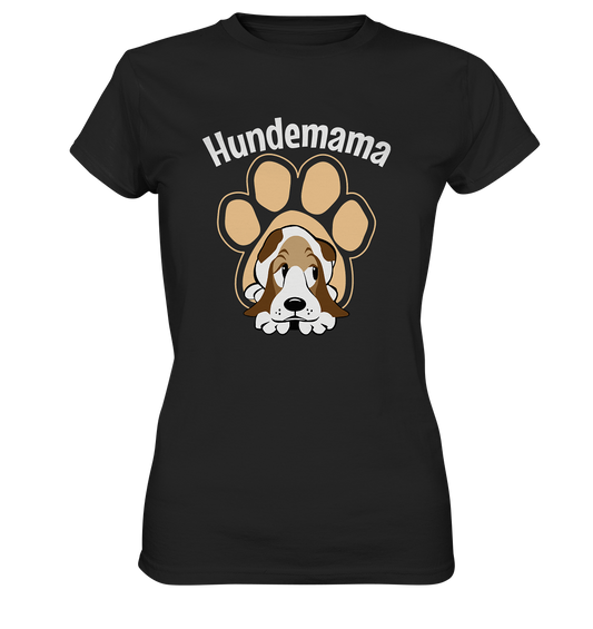Hundemama. Hunde Pfote - Ladies Premium Shirt