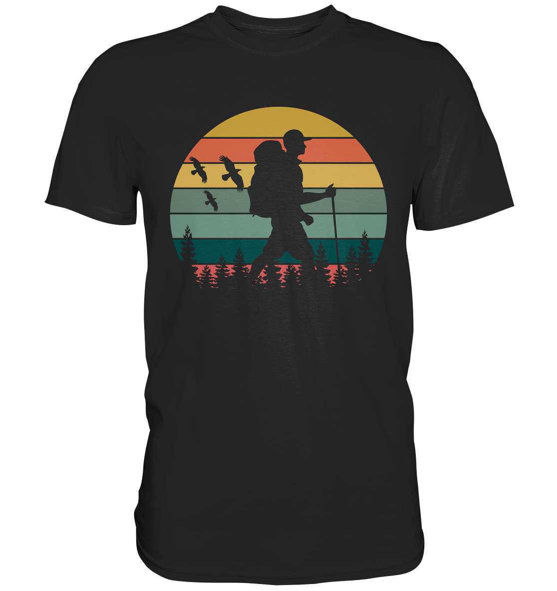 Wanderer Wandern Vintage - Premium Shirt
