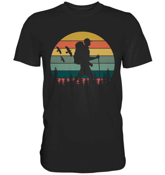 Wanderer Wandern Vintage - Premium Shirt