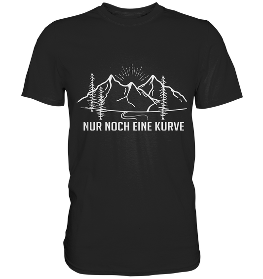 Nur noch eine Kurve. Wandern - Premium Shirt