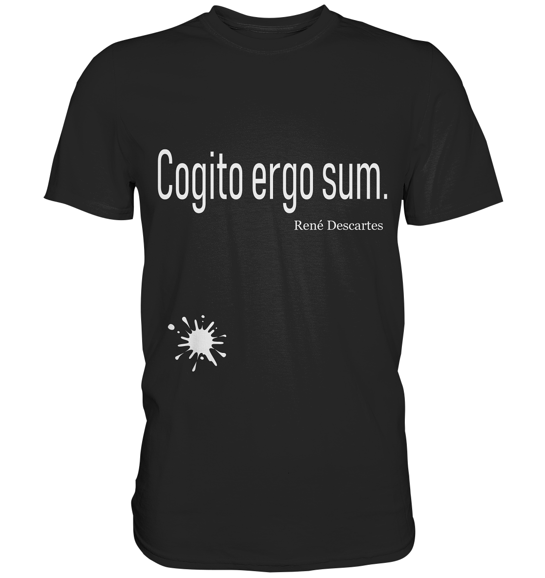 Philo-Shirt - Cogito ergo sum. Descartes - Premium T-Shirt