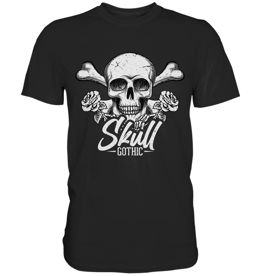 Skull & Roses. Gothic Vintage - Premium Shirt