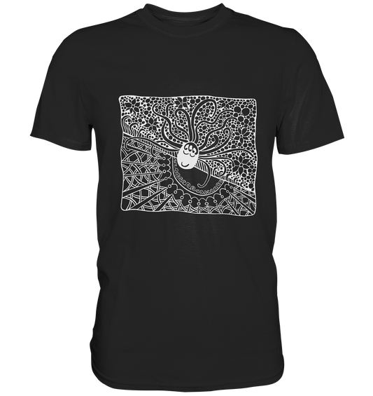 Abstrakt. Tag und Nacht. schwarz-weiß - Premium Shirt