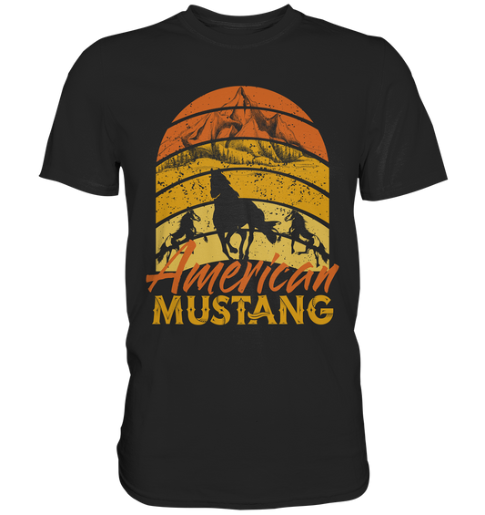 American Mustang. Pferde - Premium Shirt