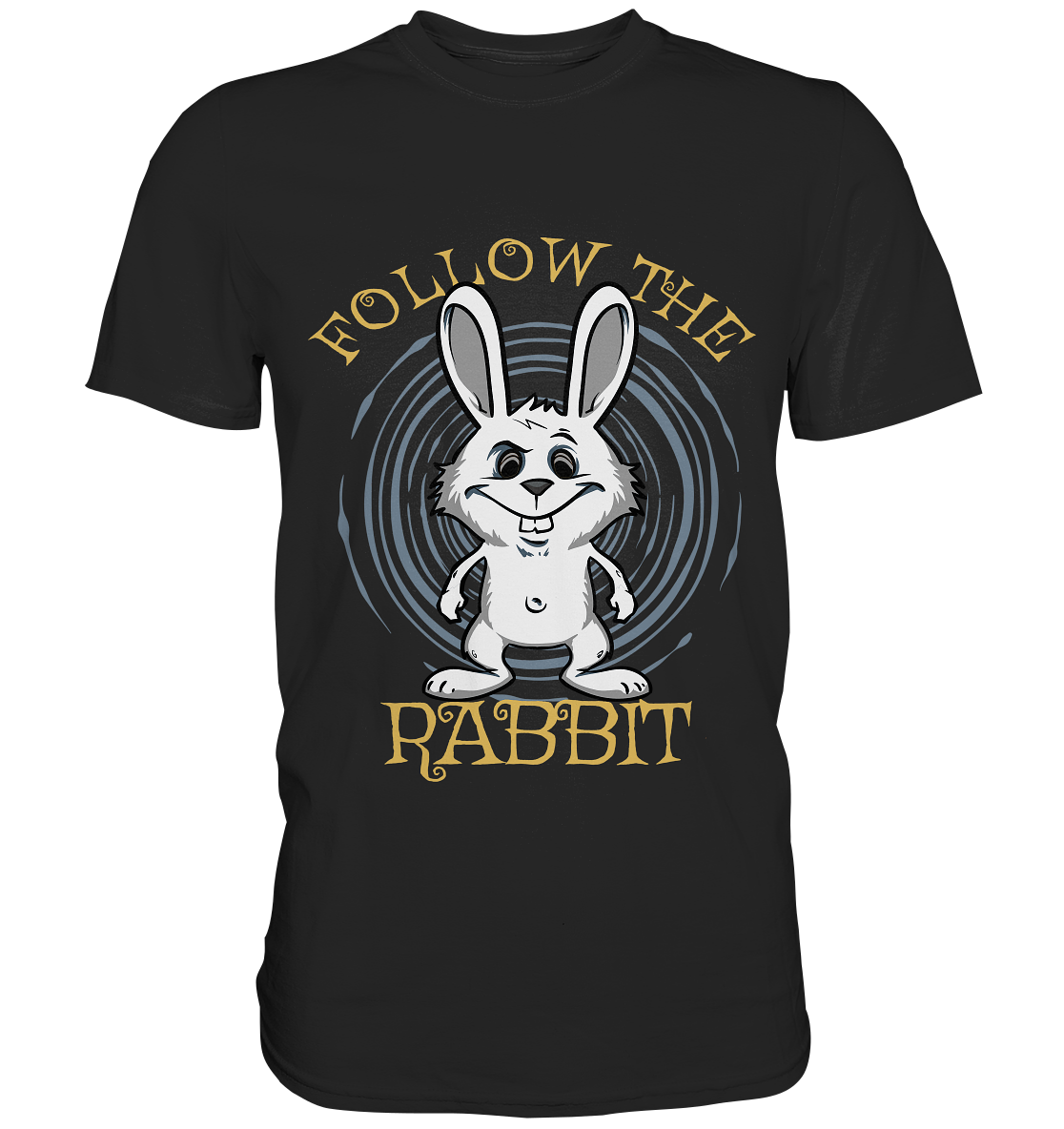 Follow the white rabbit. Hase. Bunny - Premium Shirt