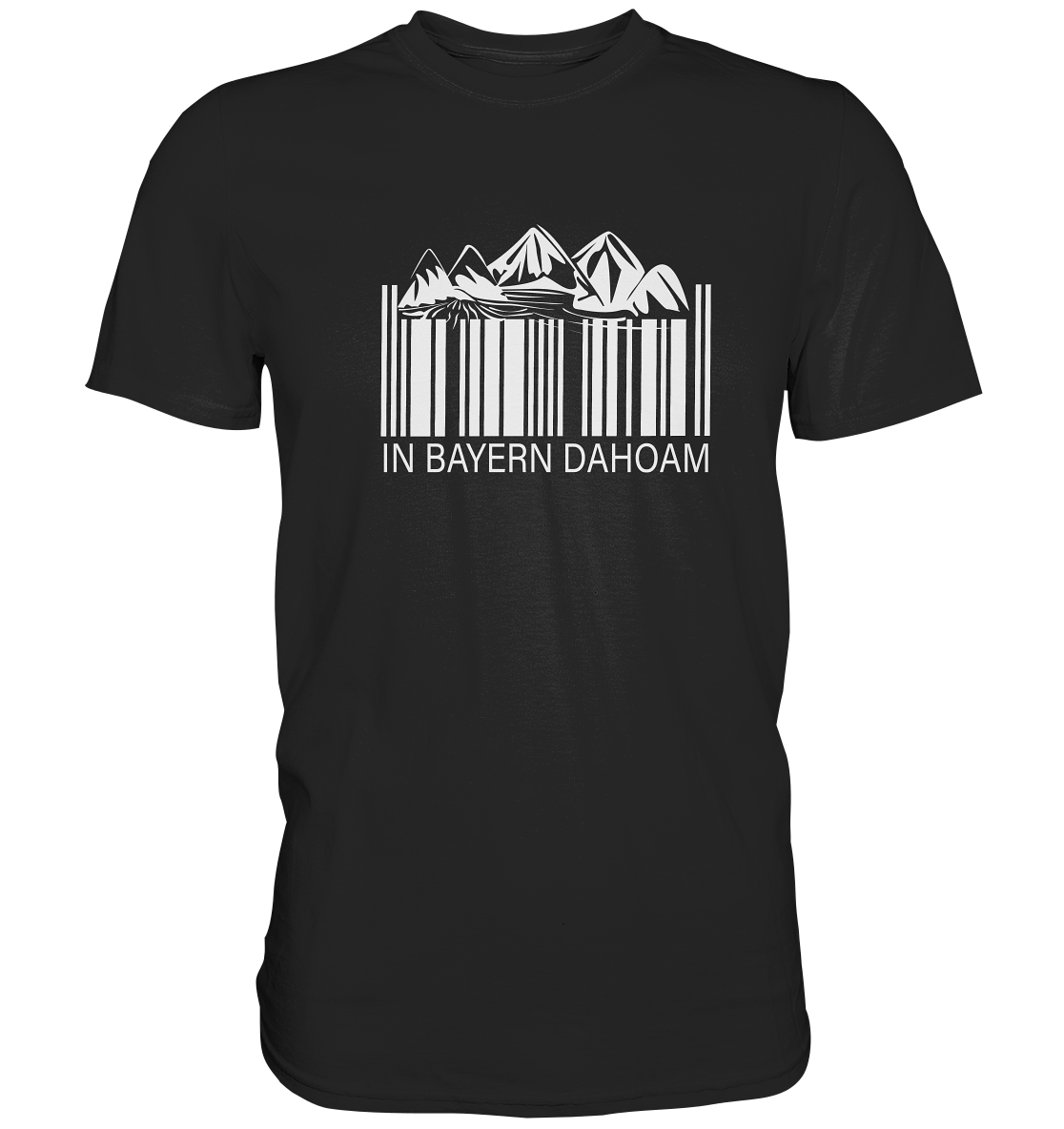 In Bayern dahoam. Bayrisch Heimat Berge - Premium Shirt