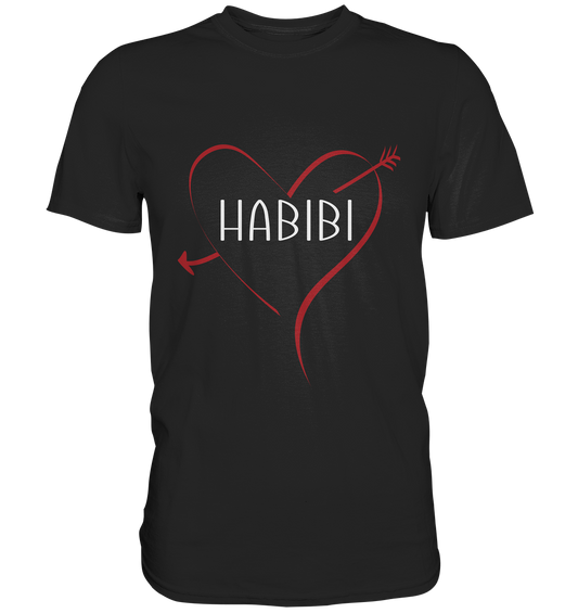 Arabisch: Habibi Schatz Liebling... mit Herz - Premium Shirt