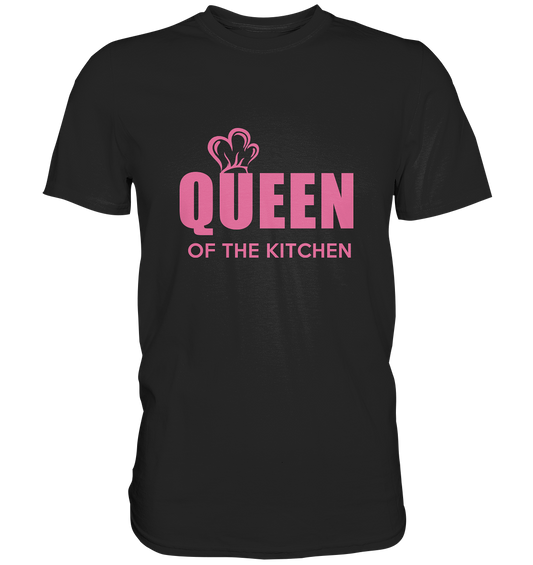 Schwarzes Shirt mit Aufschrift Queen of the Kitchen