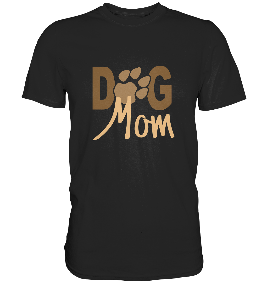 Dog Mom. Pfote Hunde Hundemama Hundeliebe - Premium Shirt